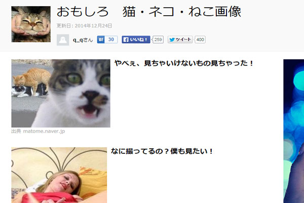 おもしろ猫画像のまとめサイト