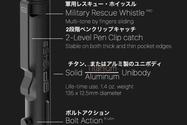 サバイバル仕様：1本が8000円のペン