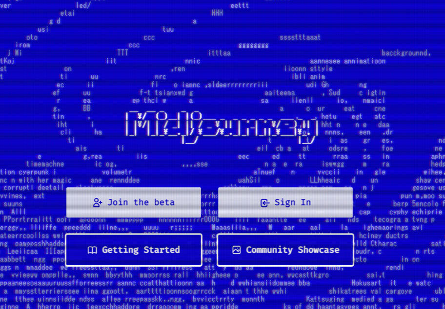 MidjourneyというAIによる画像生成サイト