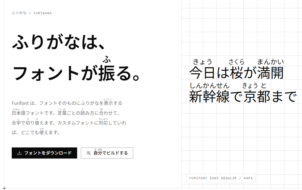 自動ふりがなフォント「Furifont」がすごい件